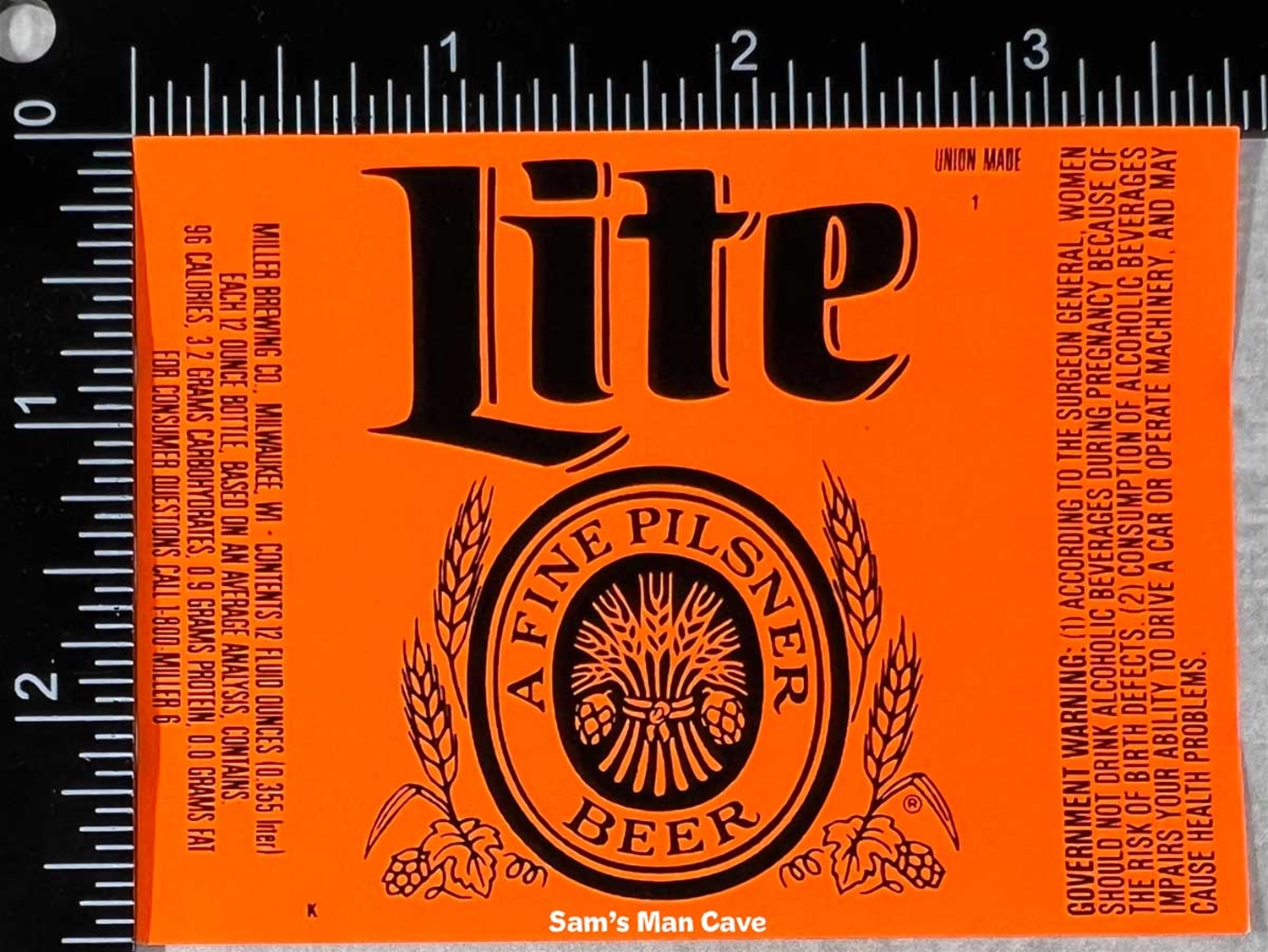 Lite Beer Label