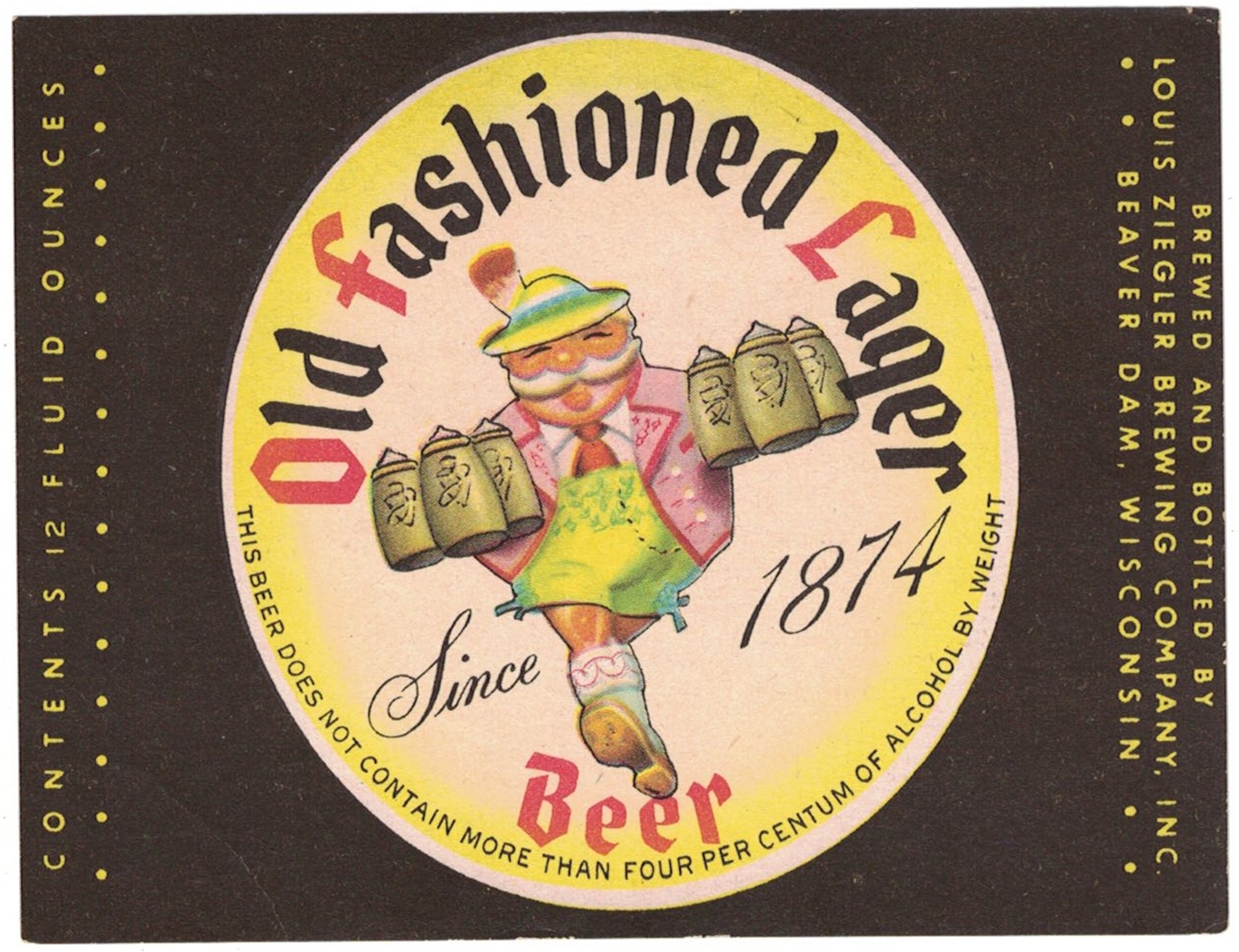 Old Fashion Lager Label