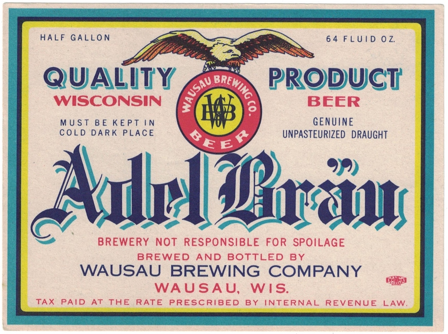 Adel Brau IRTP Beer Label