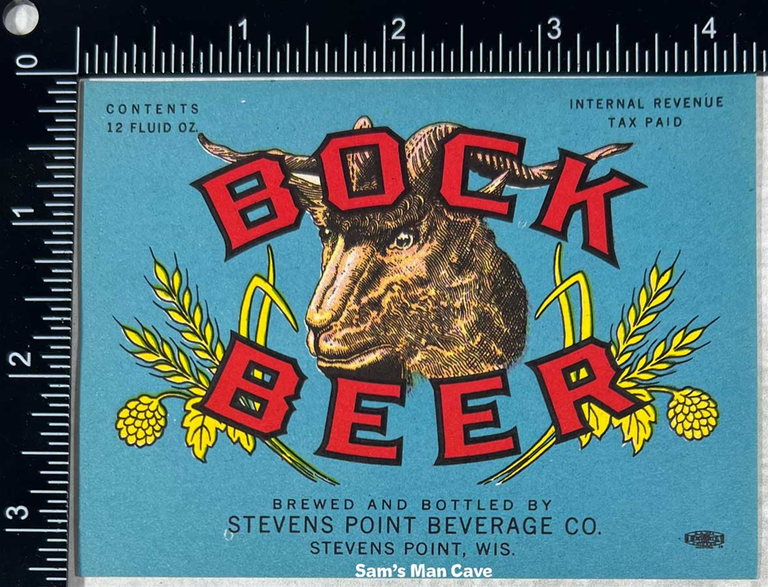 Point Bock Beer IRTP Label