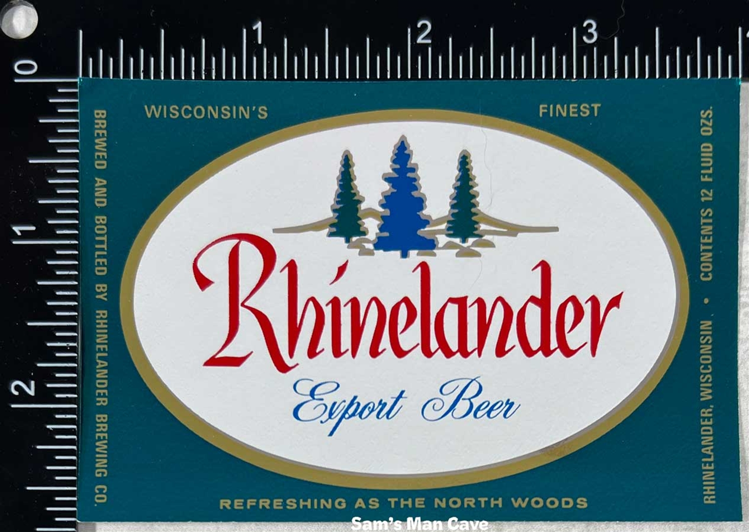 Rhinelander Export Beer Label