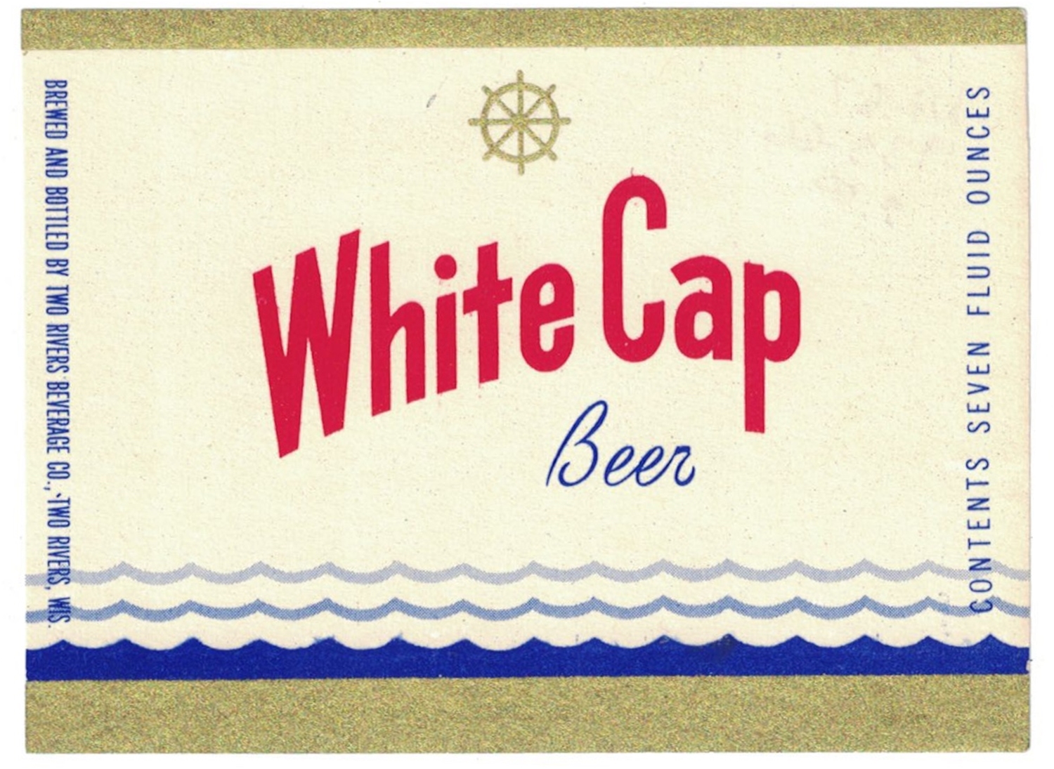 White Cap Beer Label
