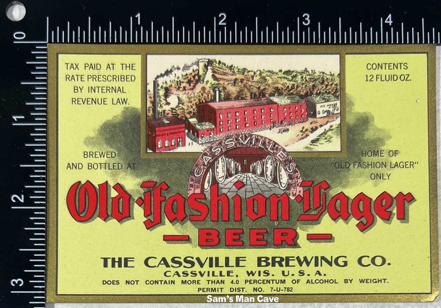 Old Fashion Lager Beer IRTP Label
