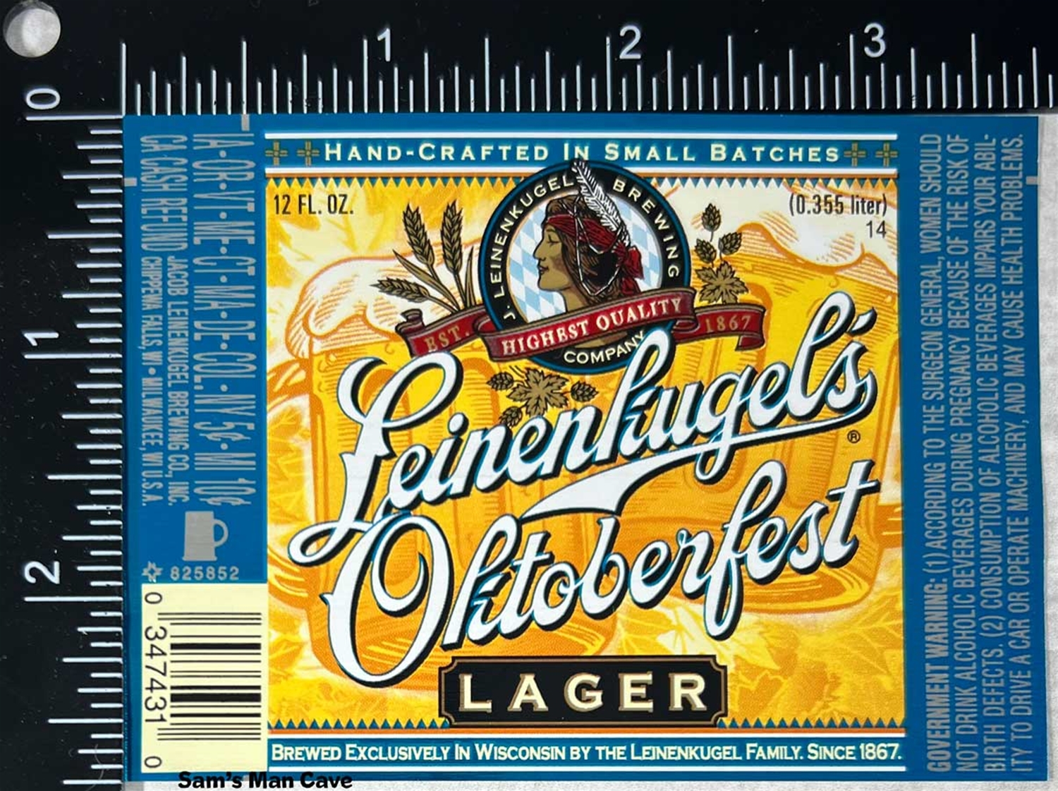 Leinenkugel's Oktoberfest Beer Label