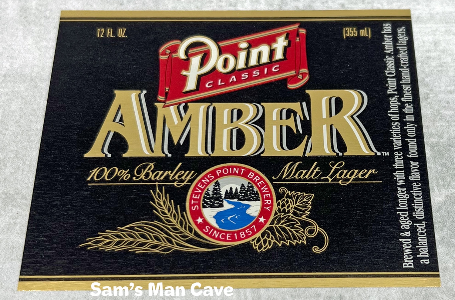 Point Amber Beer Label