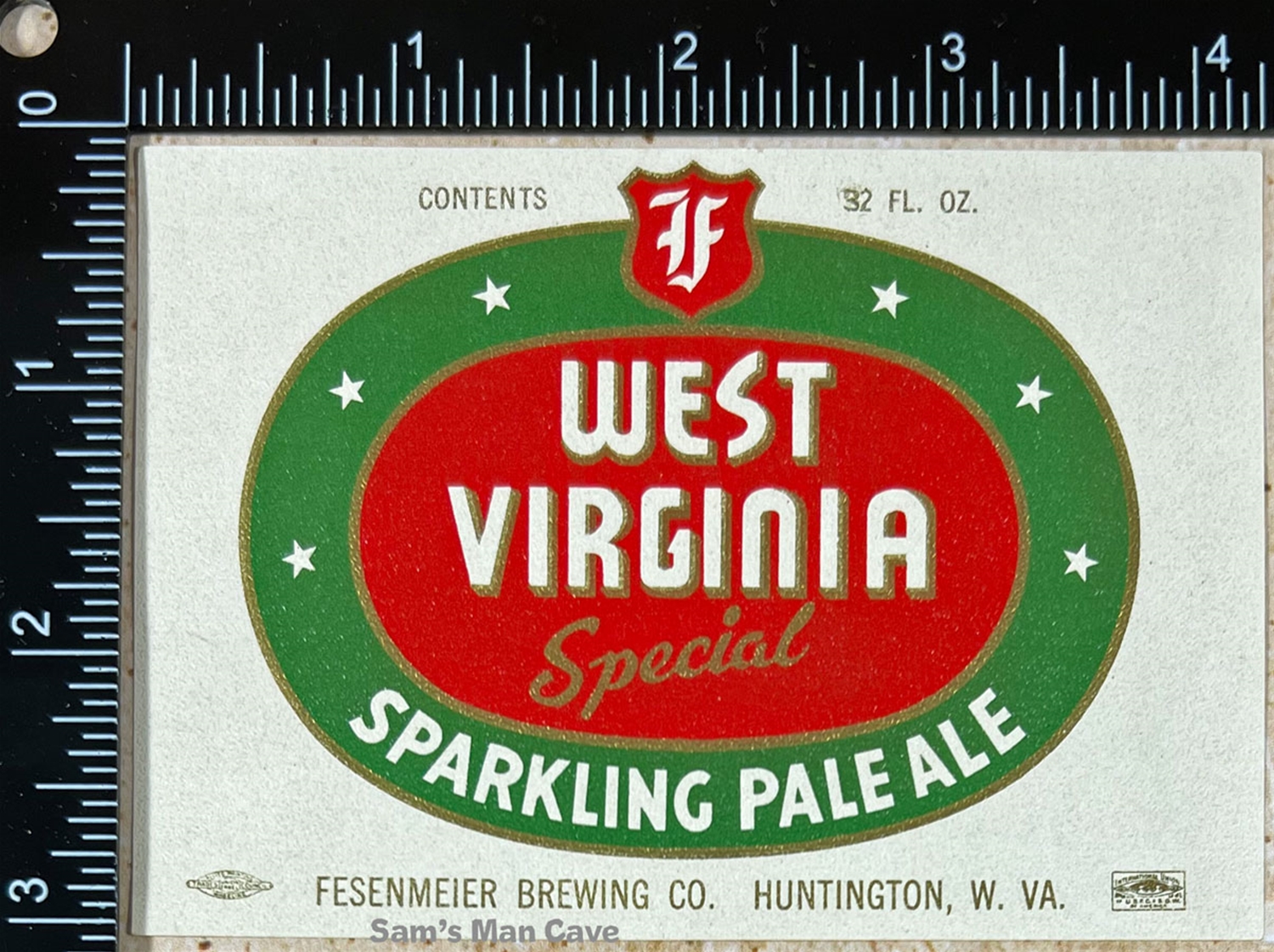 West Virginia Special Sparkling Ale Label
