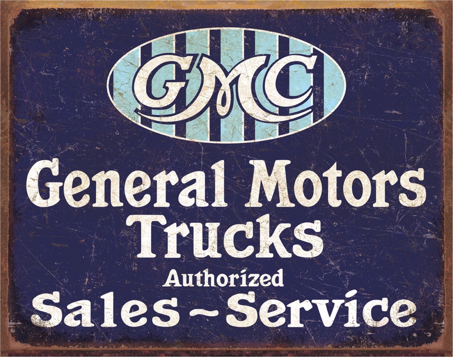 GMC Trucks Tin Sign
