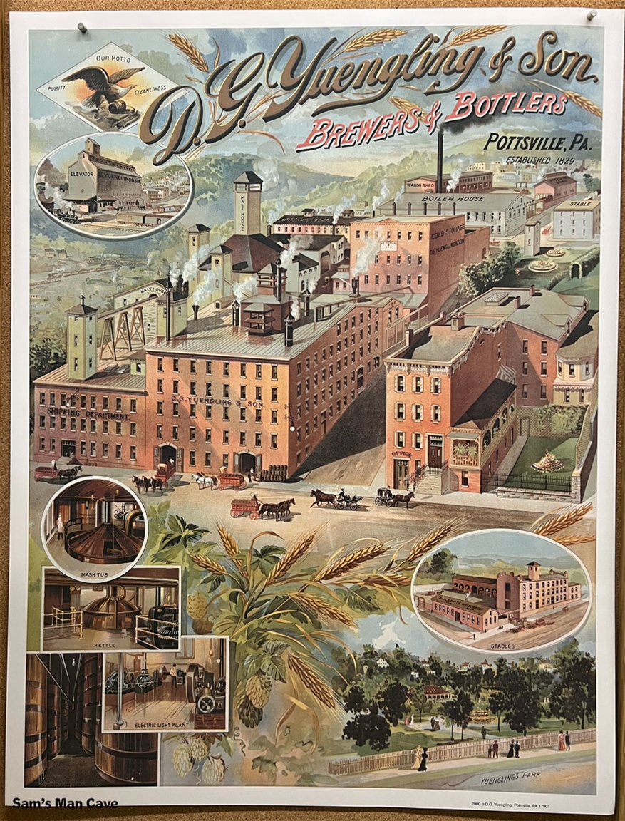 Yuengling Brewery Beer Poster
