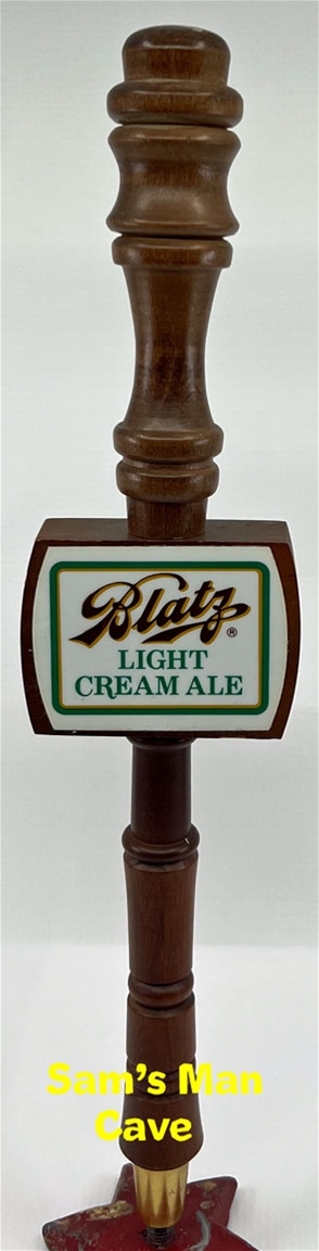 Blatz Light Cream Ale Tap Handle