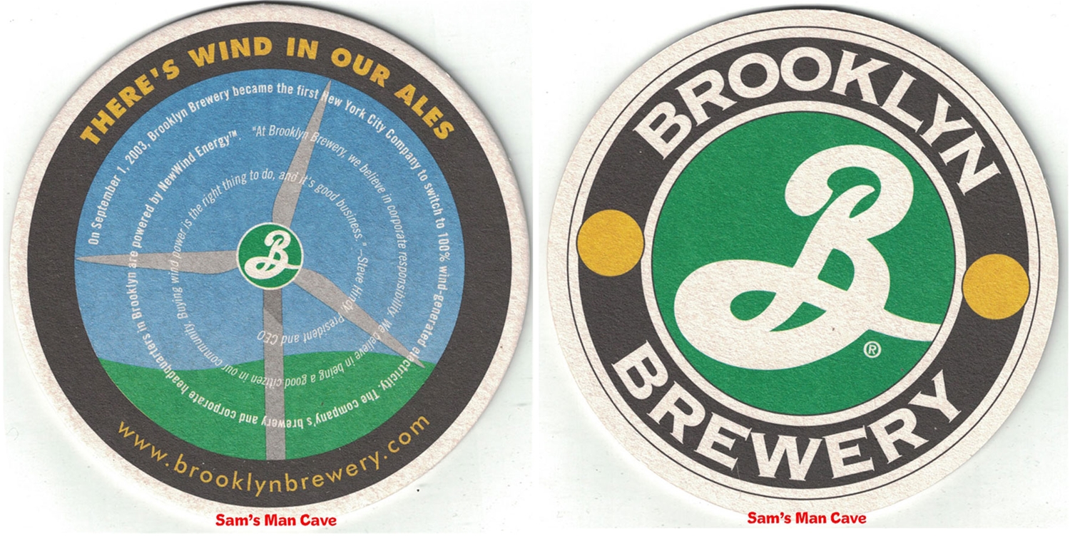 Brooklyn Brewery Wind In Our Ales Beer Coaster