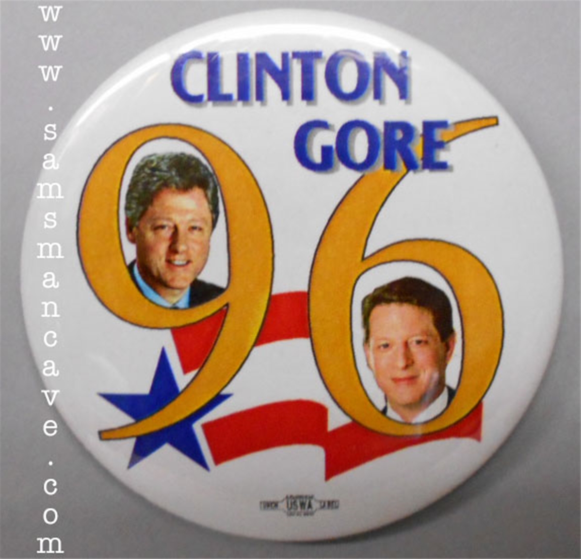 1996 Clinton Gore Pin