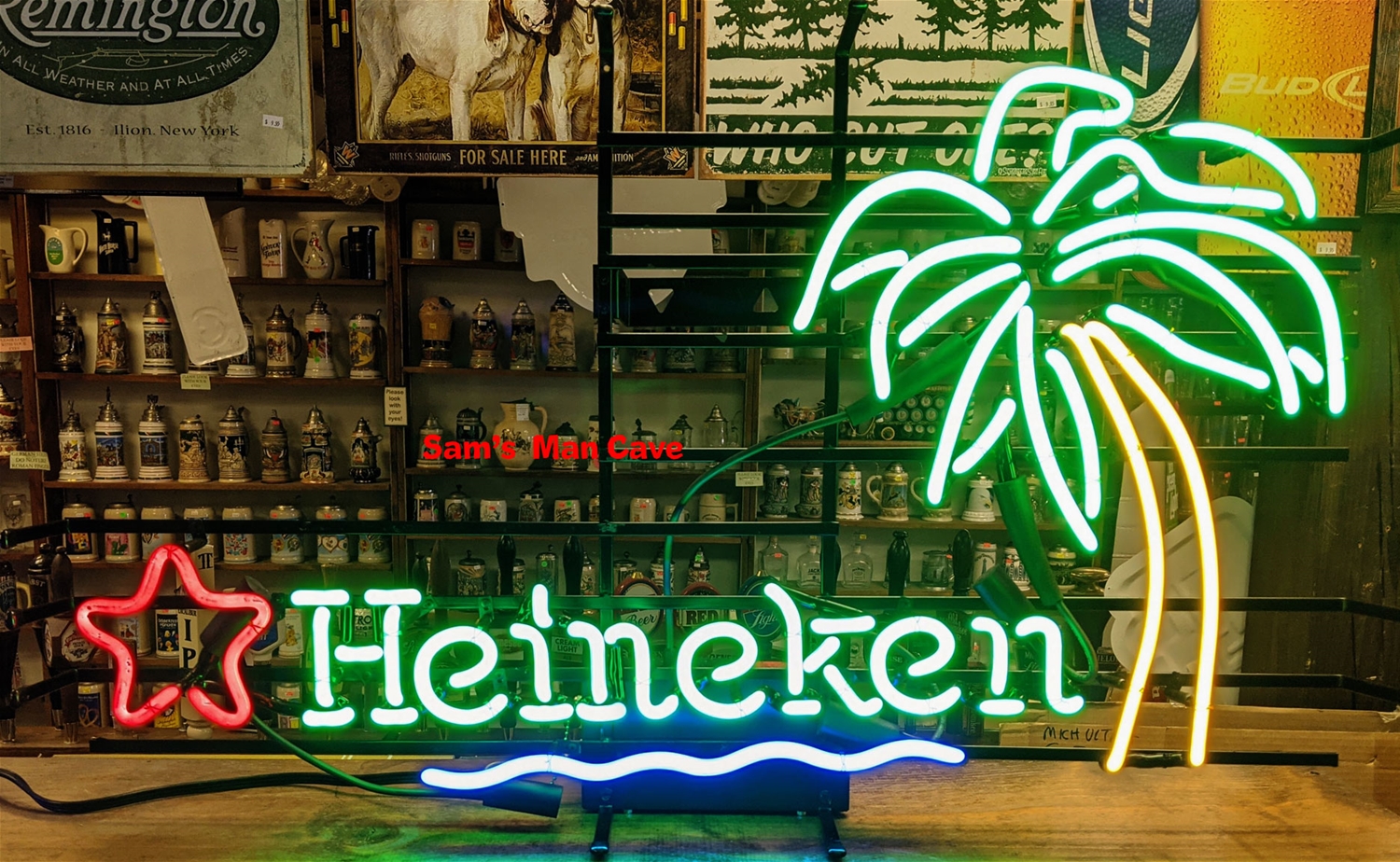 Heineken Palm Tree Neon