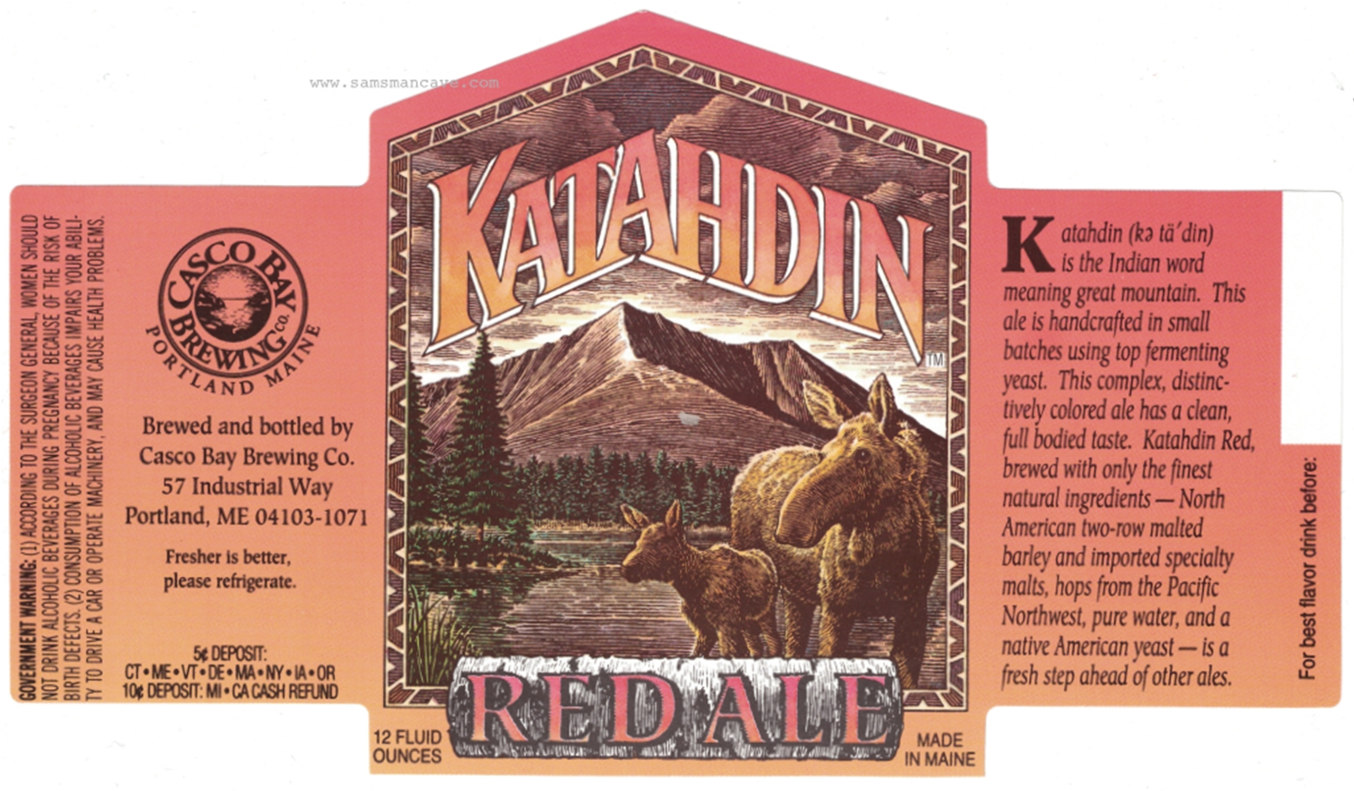 Katahdin Red Ale Label