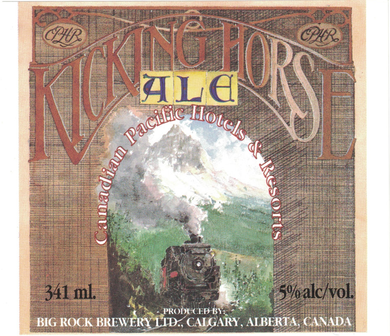 Kicking Horse Ale Biere Beer Label
