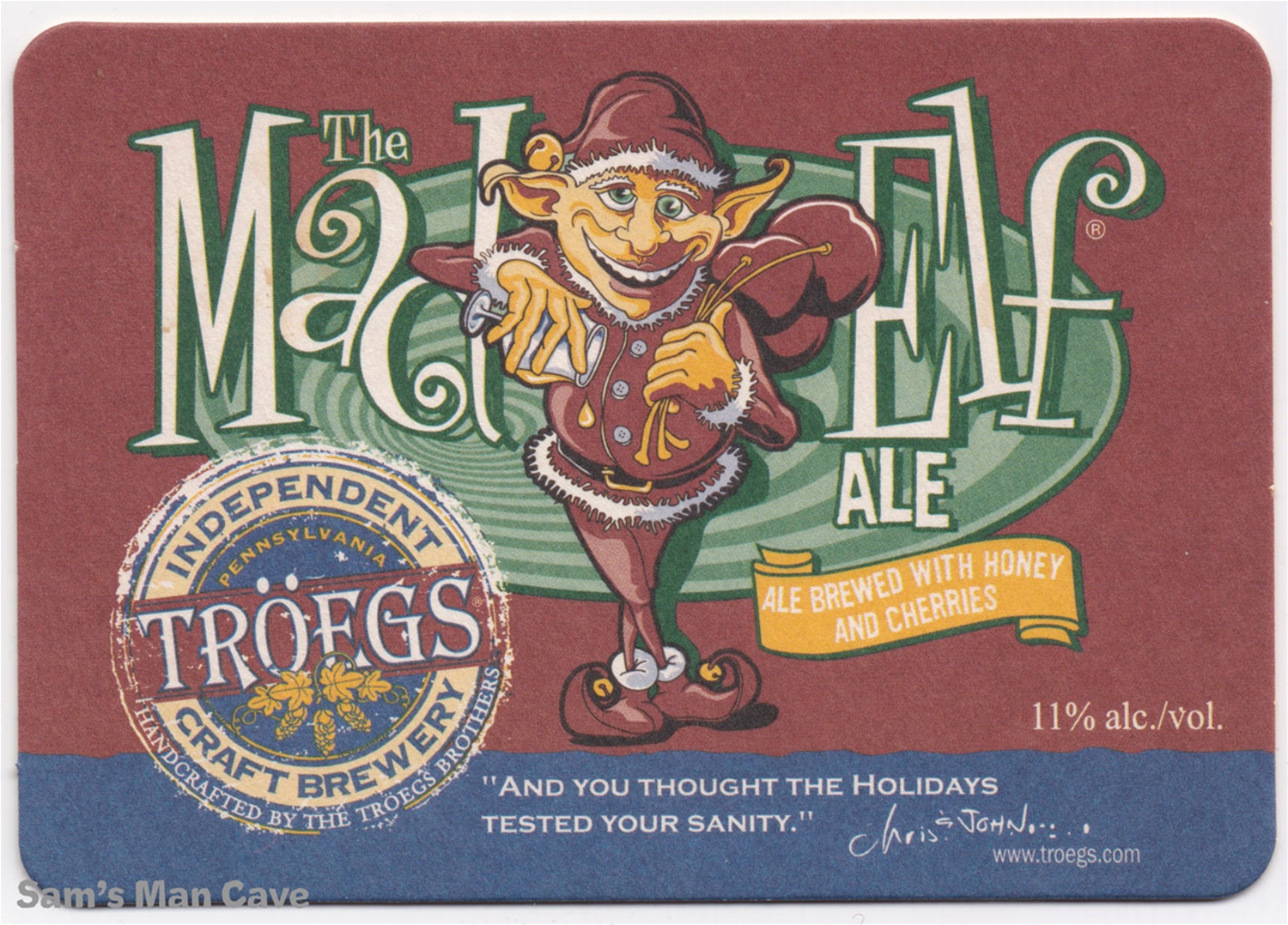 Mad Elf Beer Coaster
