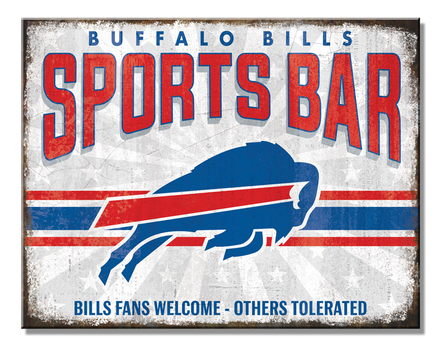 Buffalo Bills Sports Bar Metal Sign