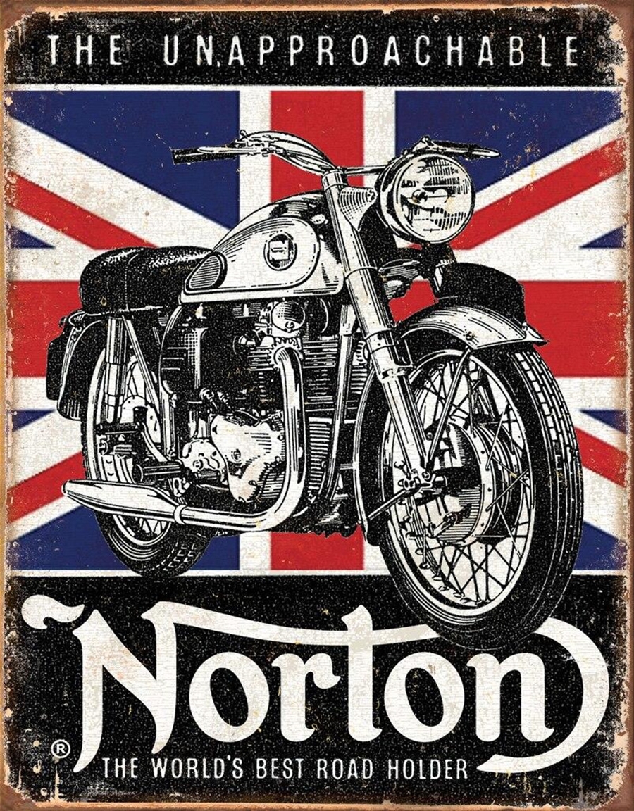 Norton Best Road Holder Metal Sign