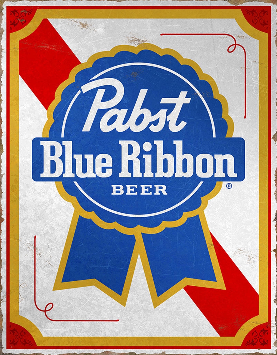 Pabst Blue Ribbon Metal Sign
