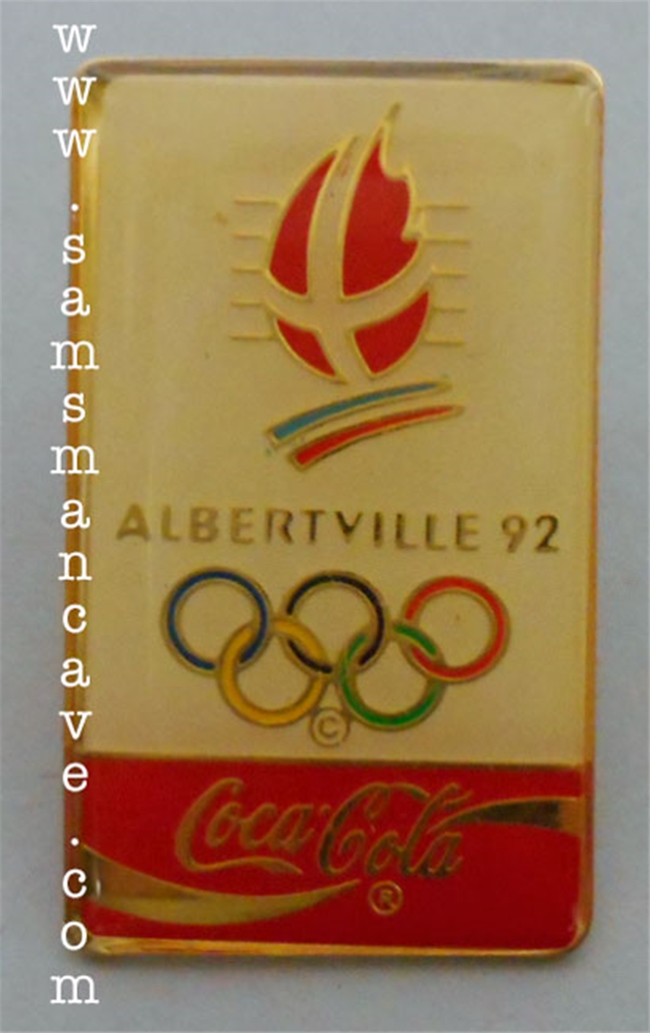 Coca Cola Albertville Olympics Pin
