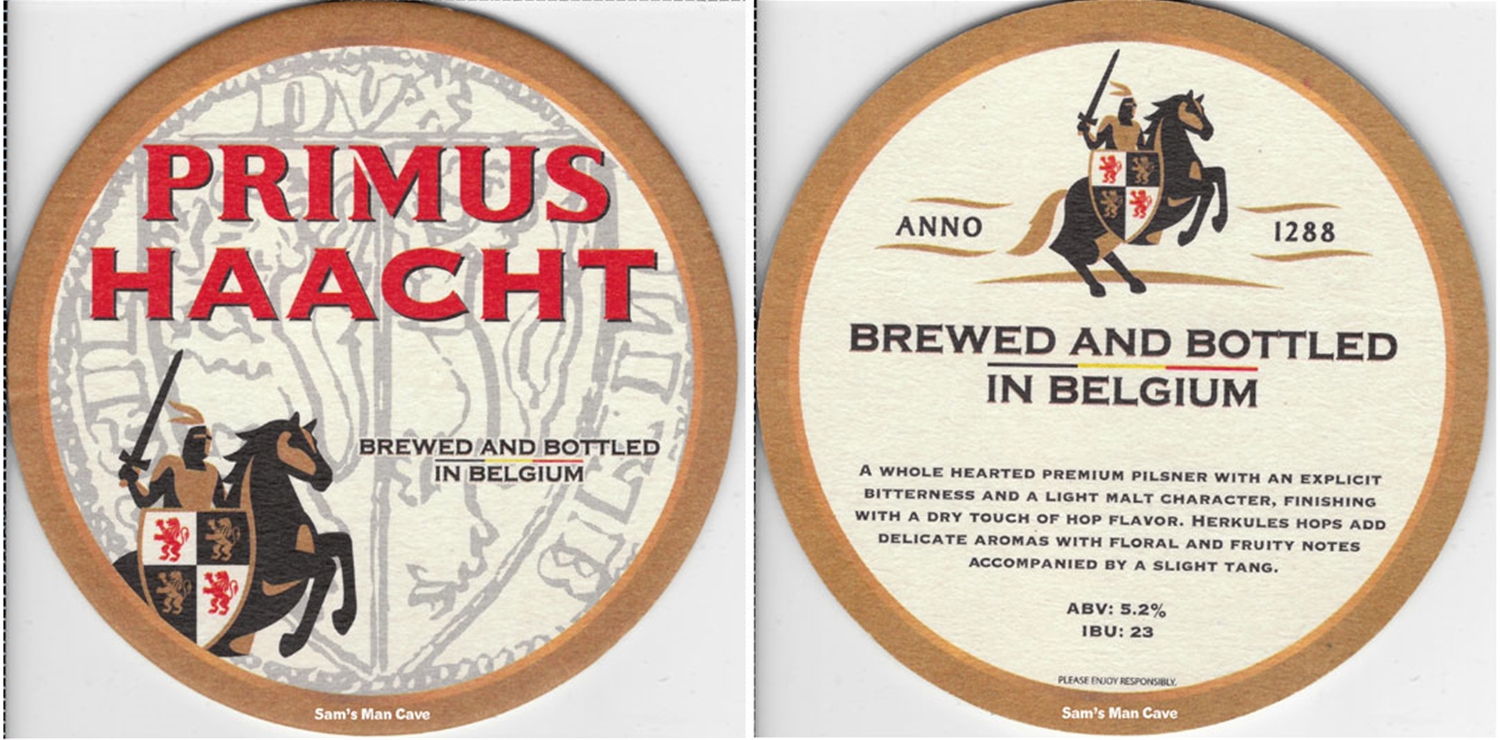 Primus Haacht Beer Coaster