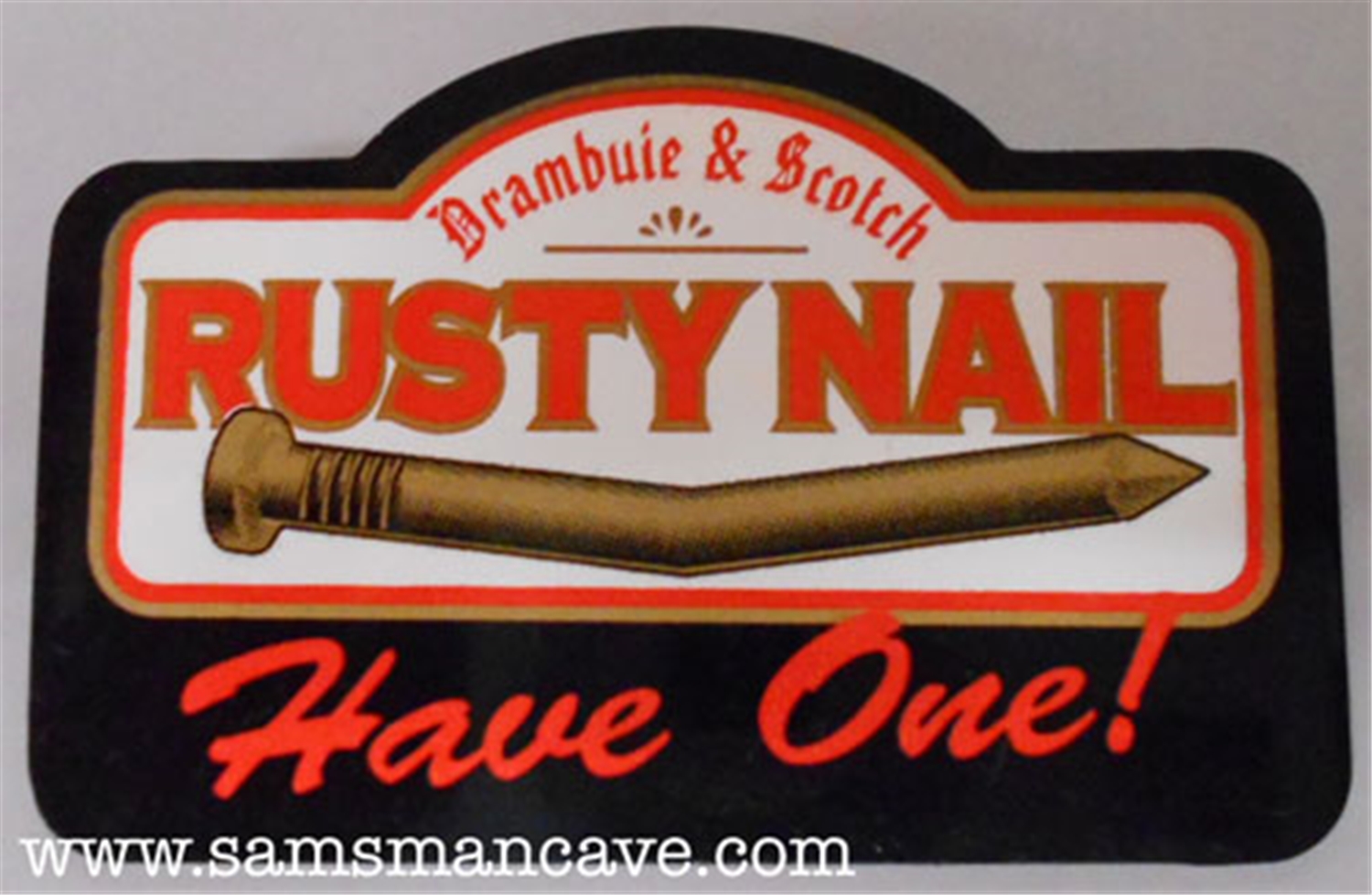 Rusty Nail Pin Back