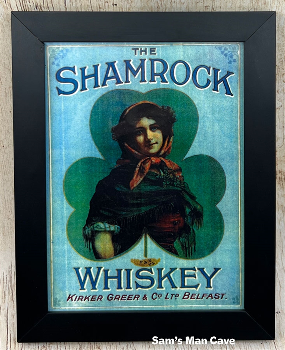Shamrock Whiskey Framed Print