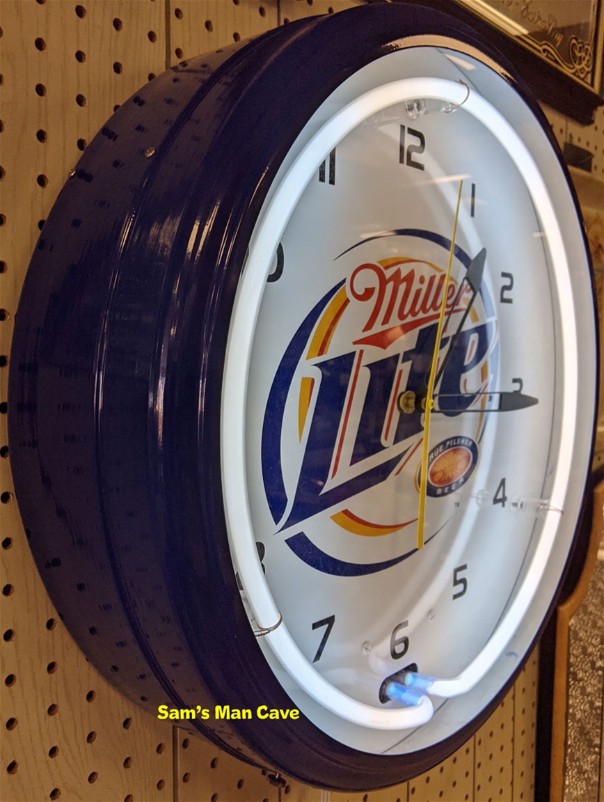 Miller Lite Neon Clock