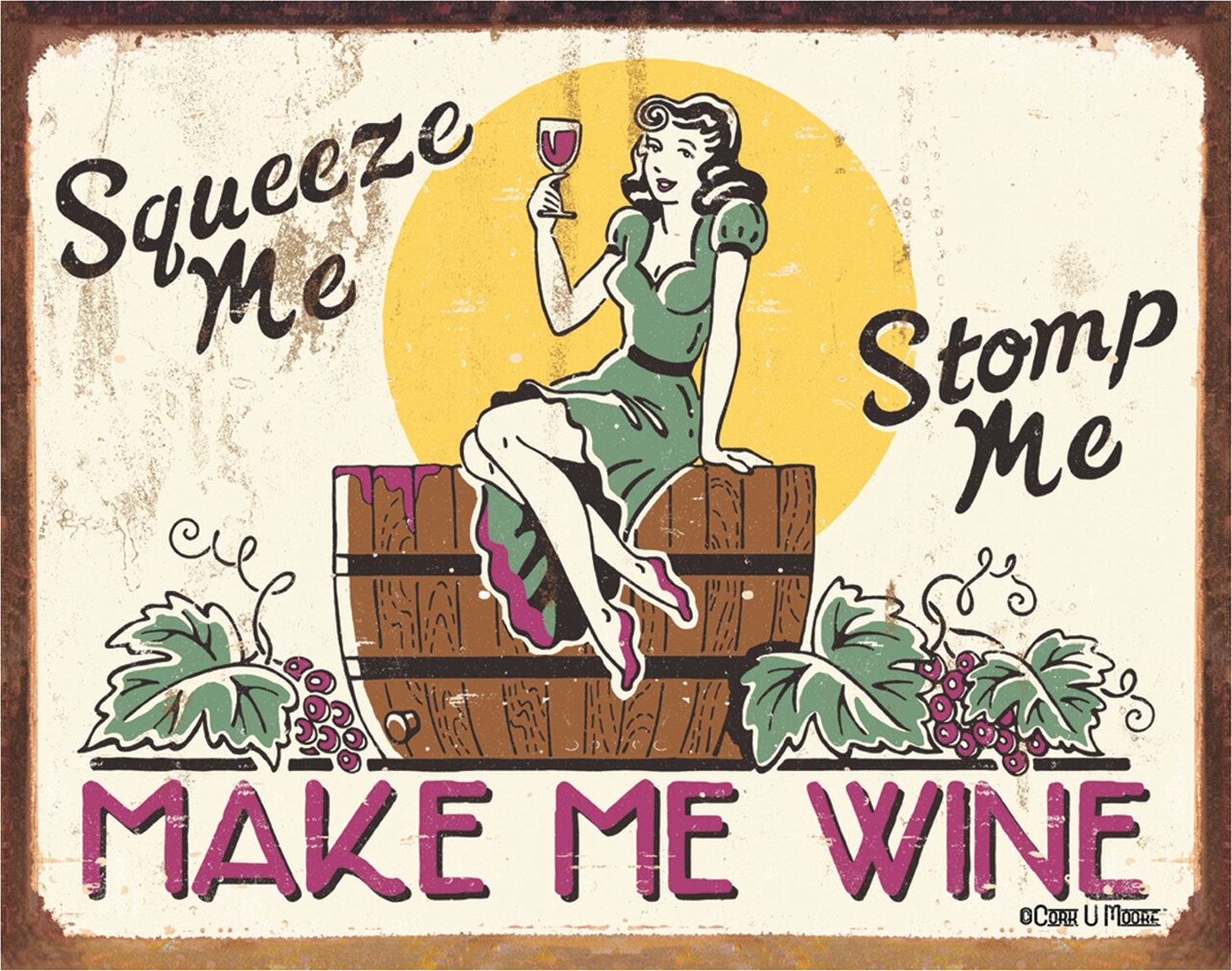 Make Me Wine Tin Sign
