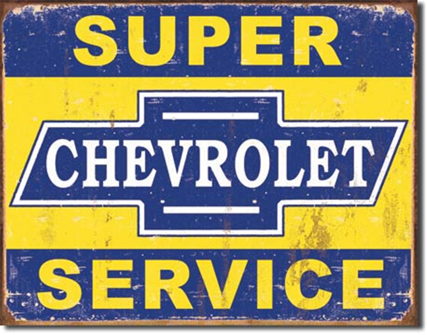 Chevy Service Tin Sign