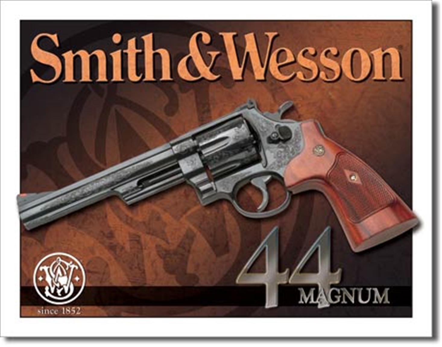 Smith & Wesson 44 Magnum Metal Sign