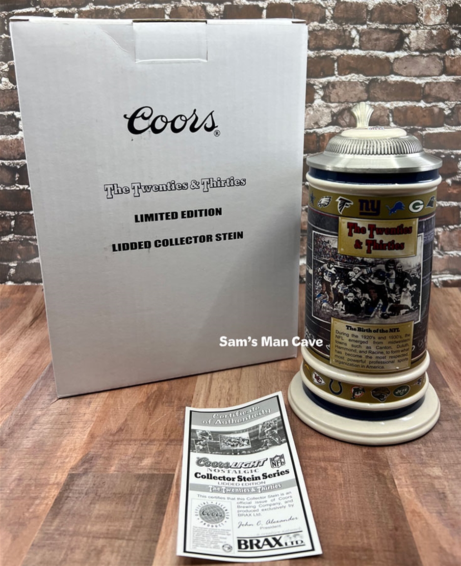 2007 Coors Light NFL Nostalgic Series I 20s & 30s Beer Stein