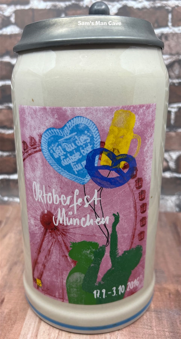 2016 Munich Oktoberfest Official Beer Stein - FLAWED