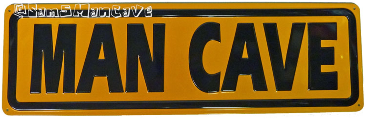 Man Cave Embossed Tin Sign