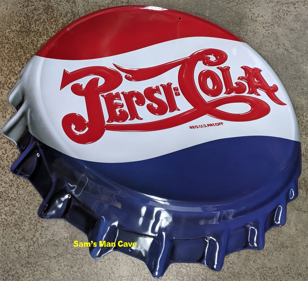 Pepsi Bottle Cap Tin Tacker
