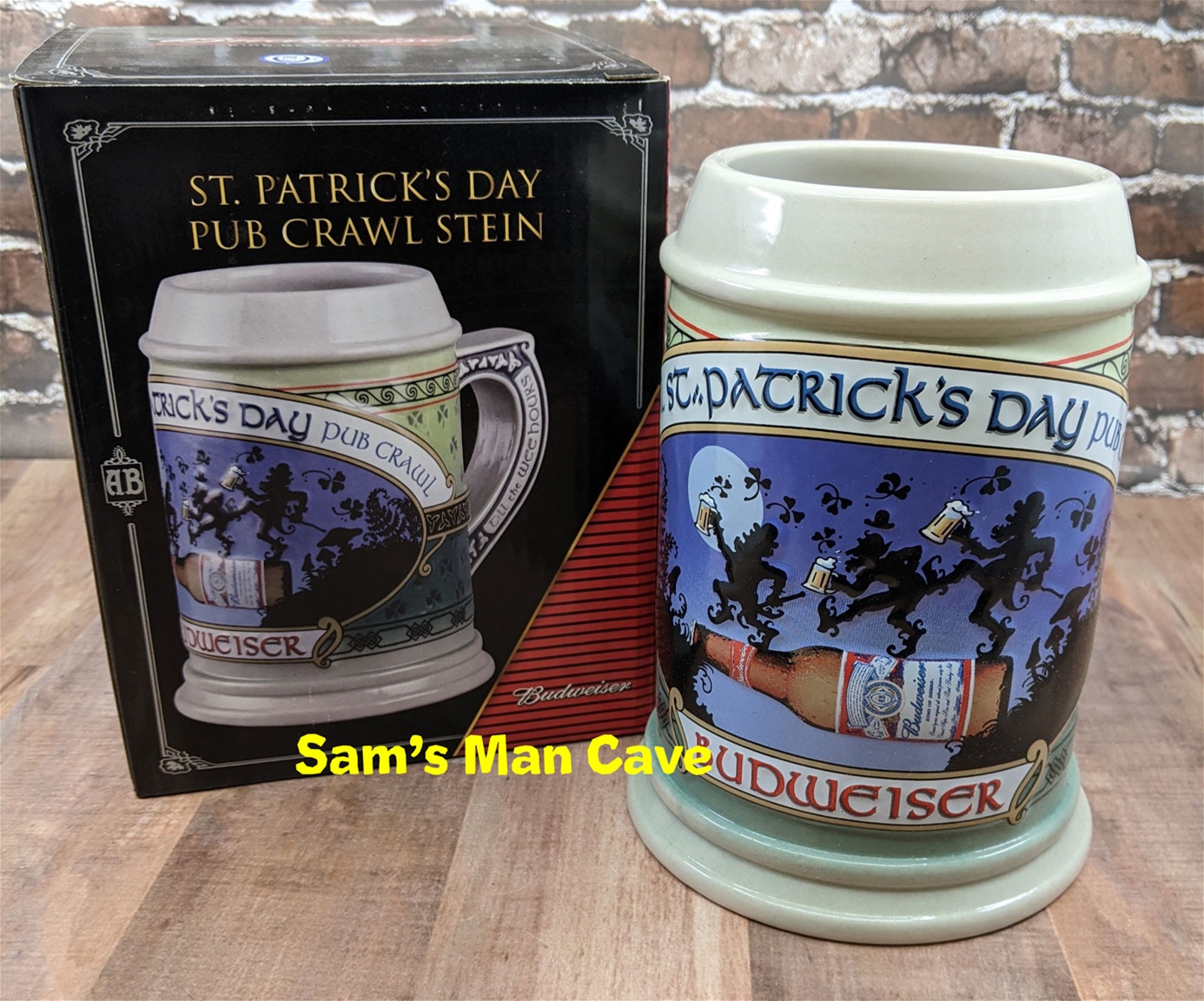 hand painted st patricks day beer steins