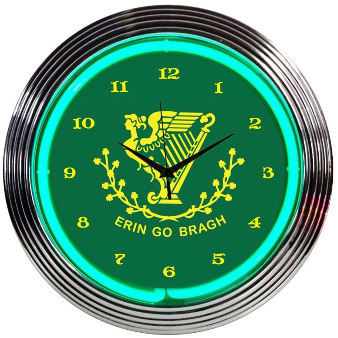 Erin Go Bragh Irish Neon Clock