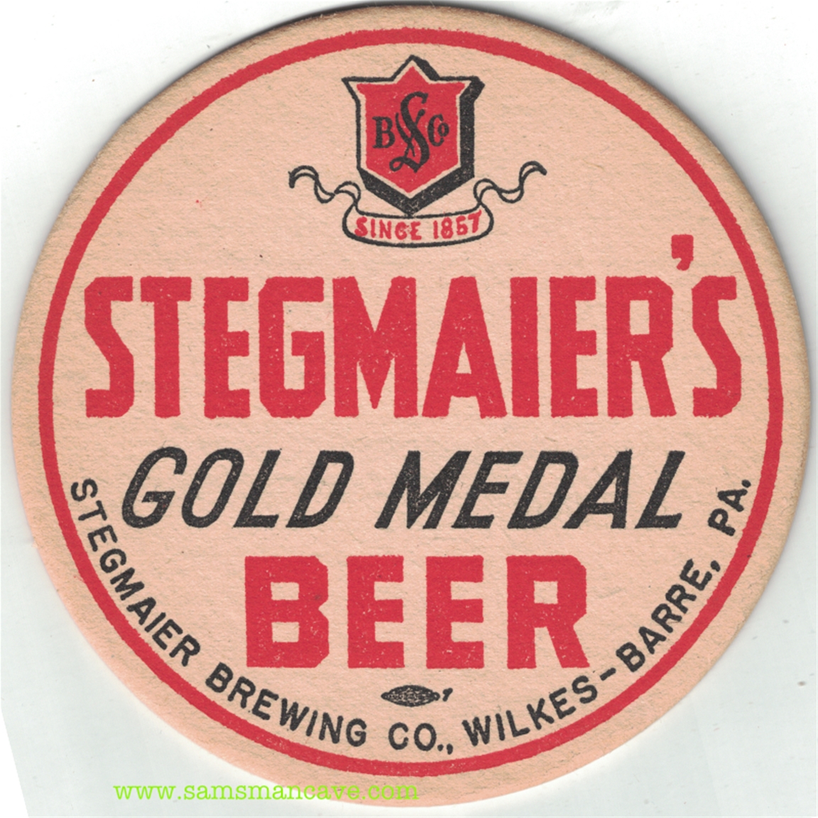 Stegmaier's Gold Medal Beer Coaster