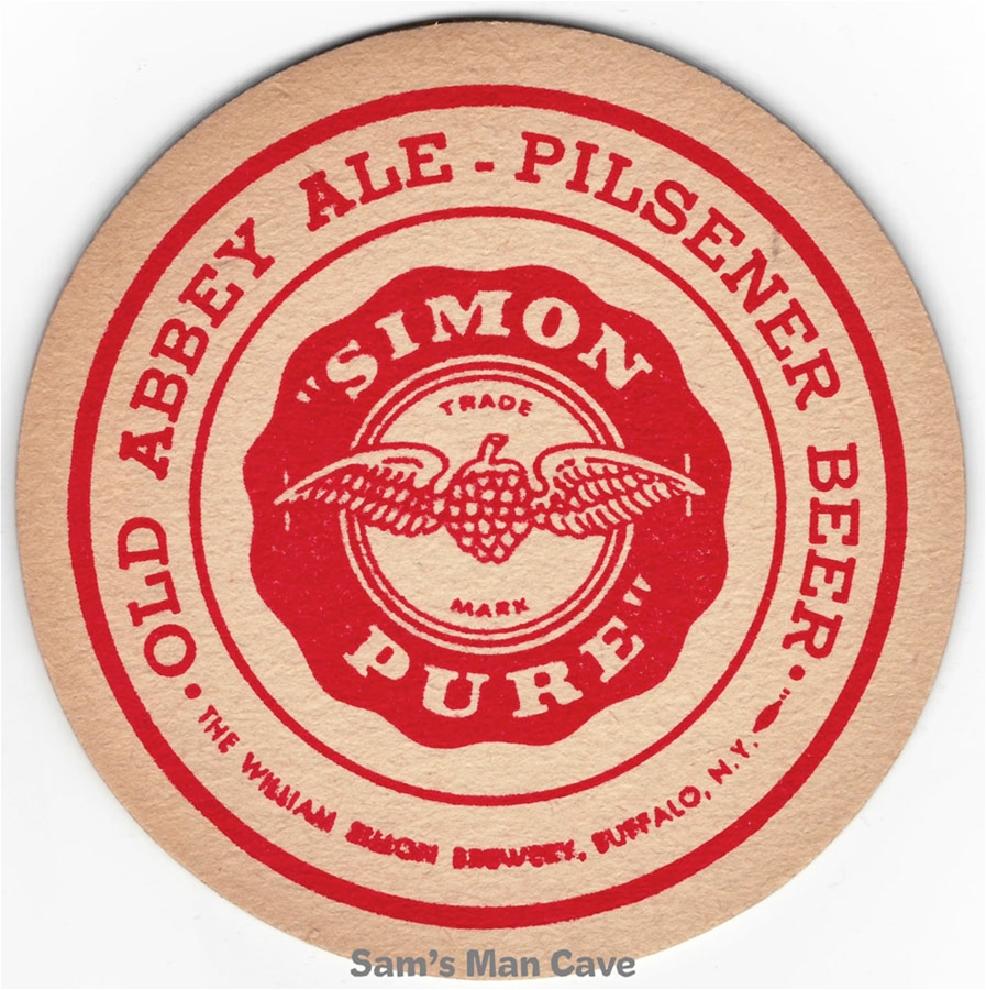 Simon Pure Old Abbey Pilsener Beer Coaster