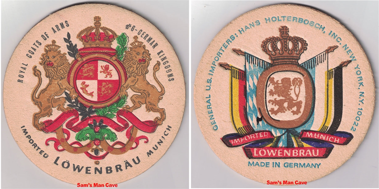 Lowenbrau #6 German Kingdoms Beer Coaster