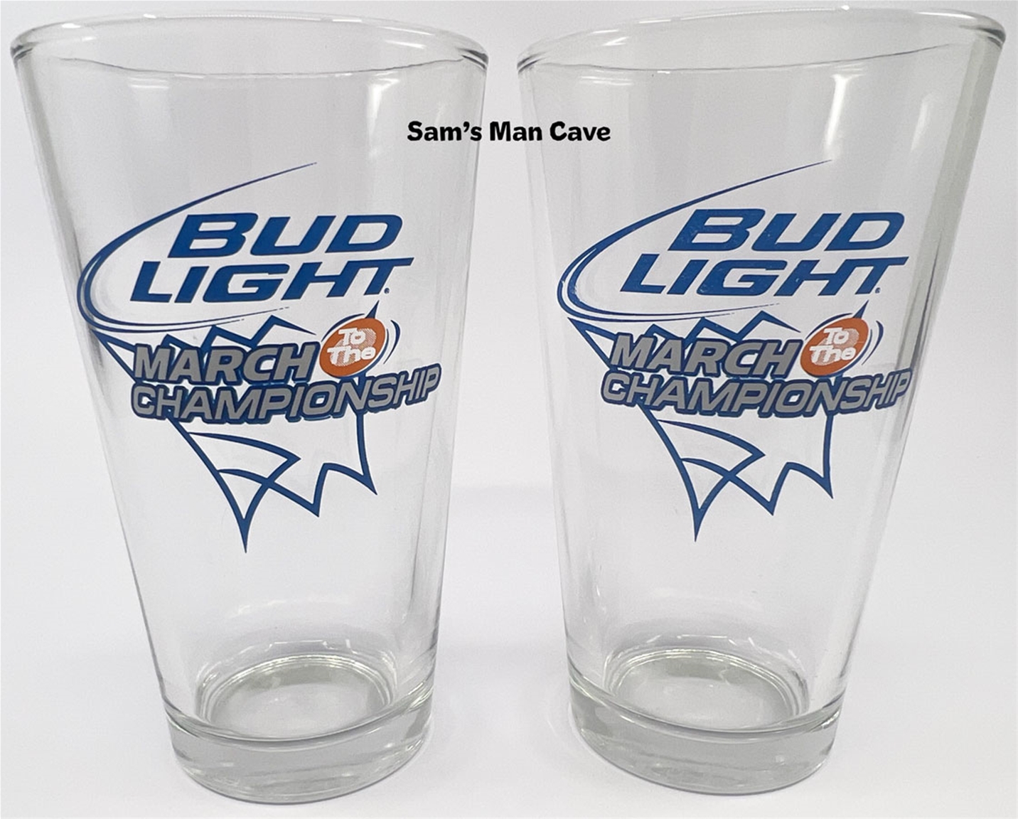 Bud Light March to Championship Pint Glass Set