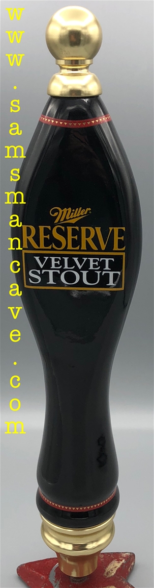 Miller Reserve Velvet Stout Tap Handle