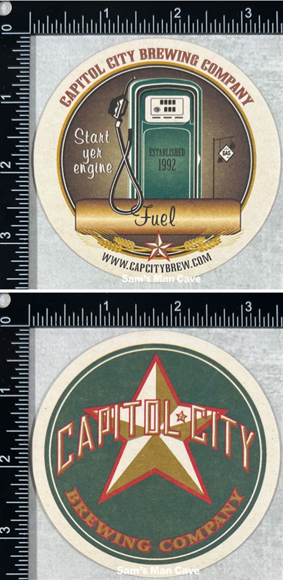 Capitol City Brewing Fuel Beer Coaster