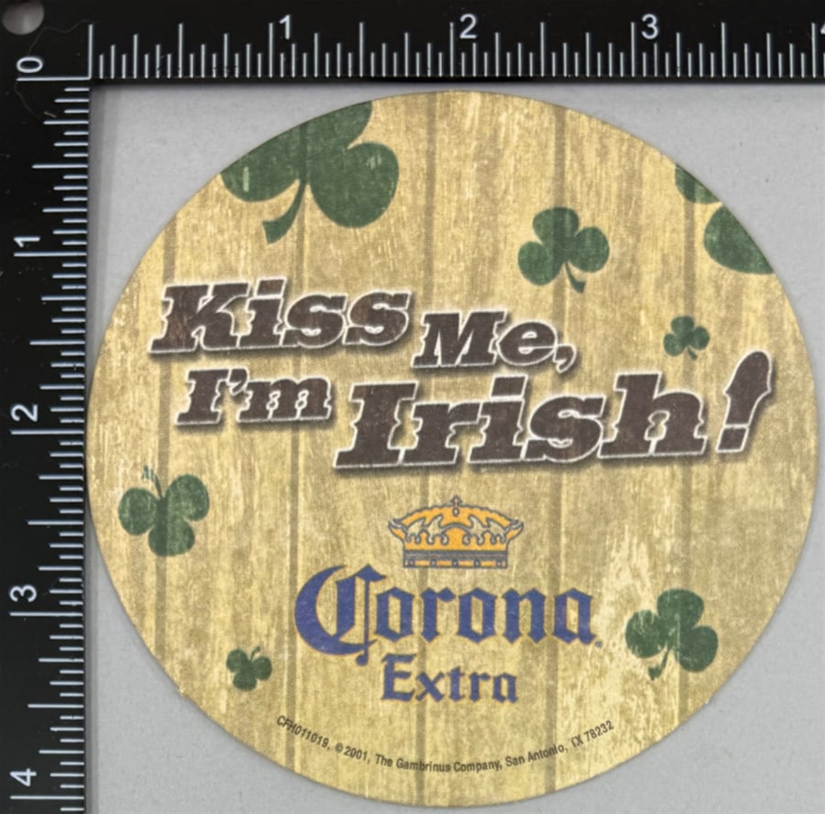 Corona Extra Kiss Me Beer Coaster