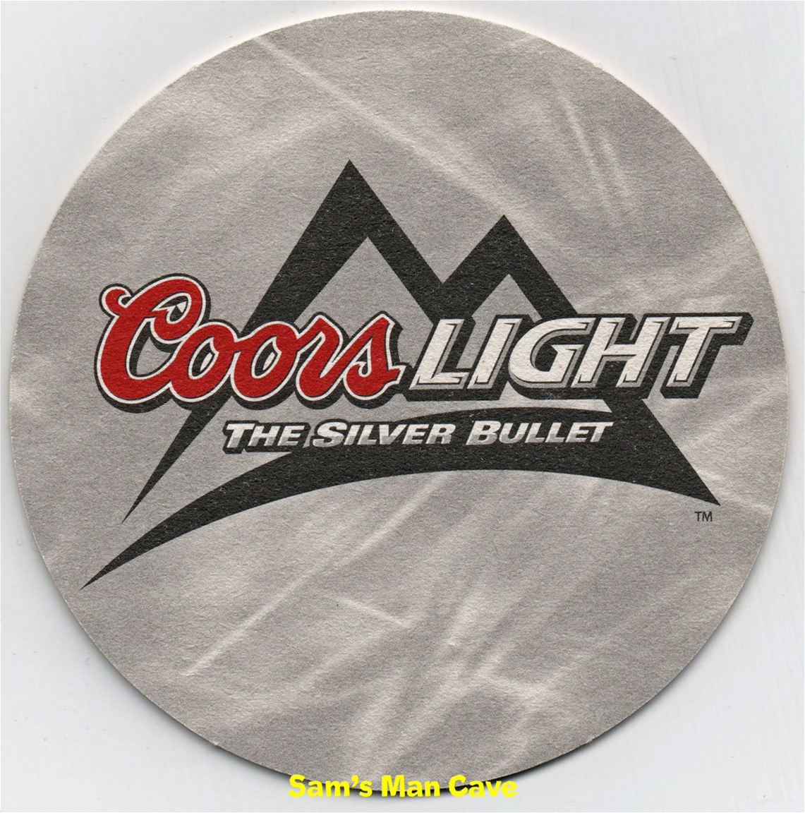 Coors Light Silver Bullet Beer Coaster