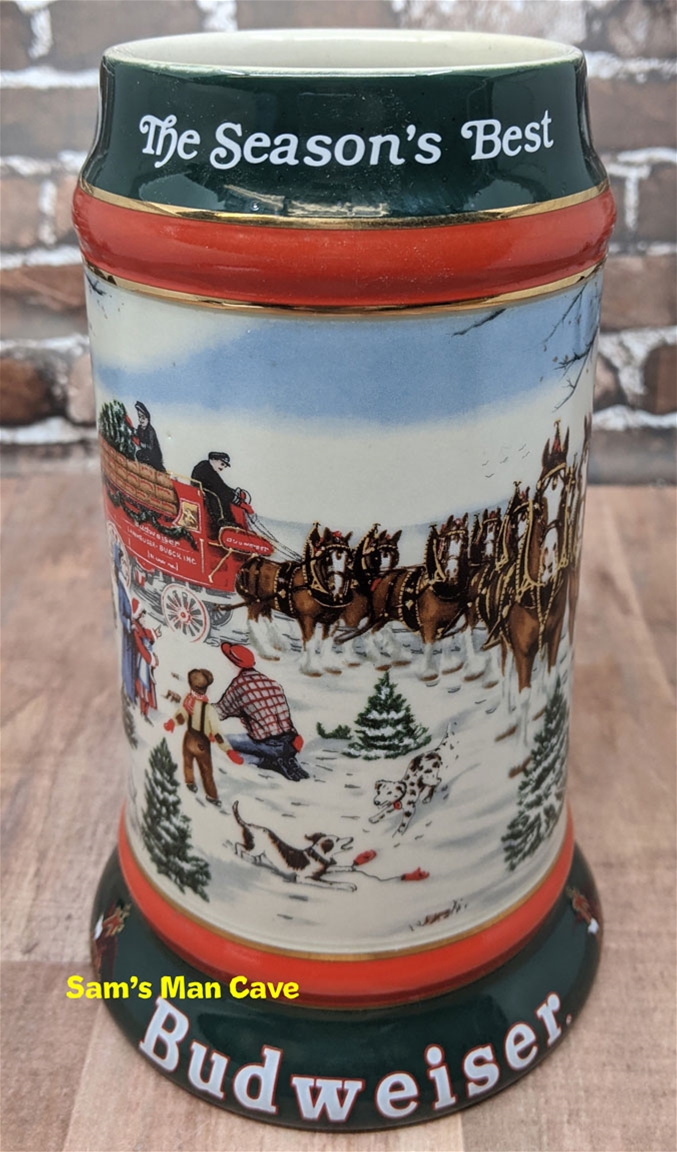 1991 Budweiser Holiday The Season's Best Mug