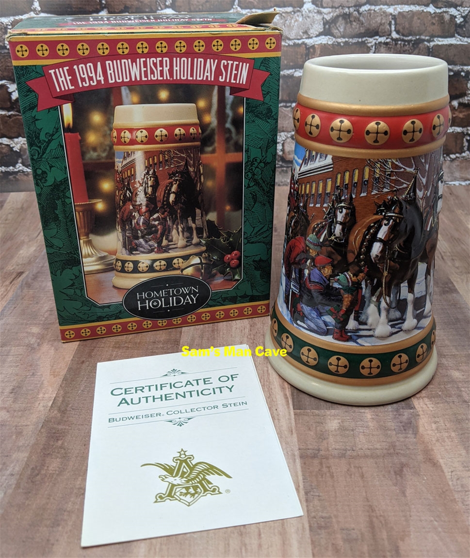 1994 Budweiser Holiday Hometown Holiday Mug