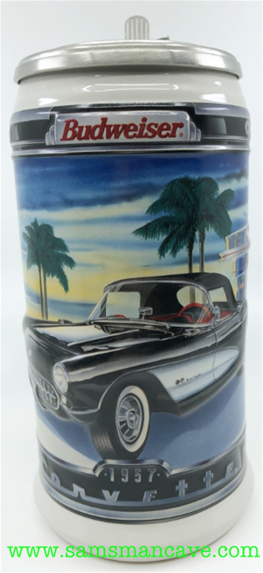 Budweiser Classic Car Series II 1957 Chevrolet Corvette Stein