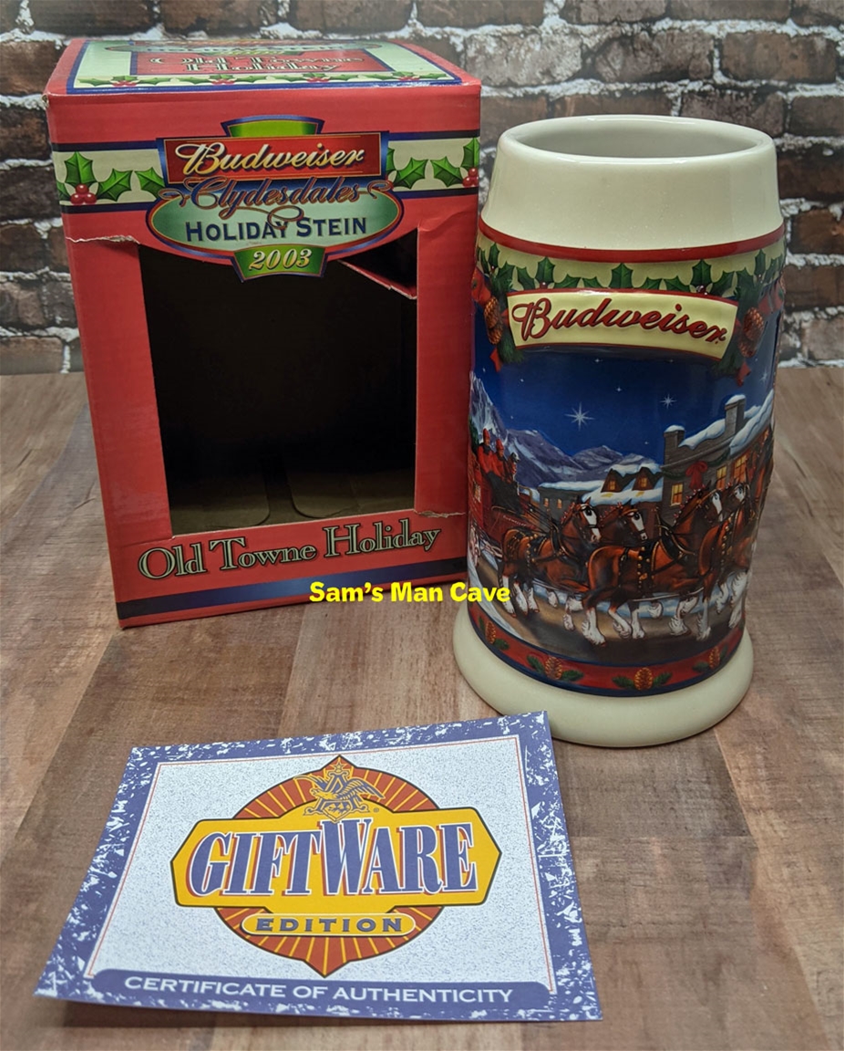 2003 Budweiser Holiday Old Towne Holiday Mug
