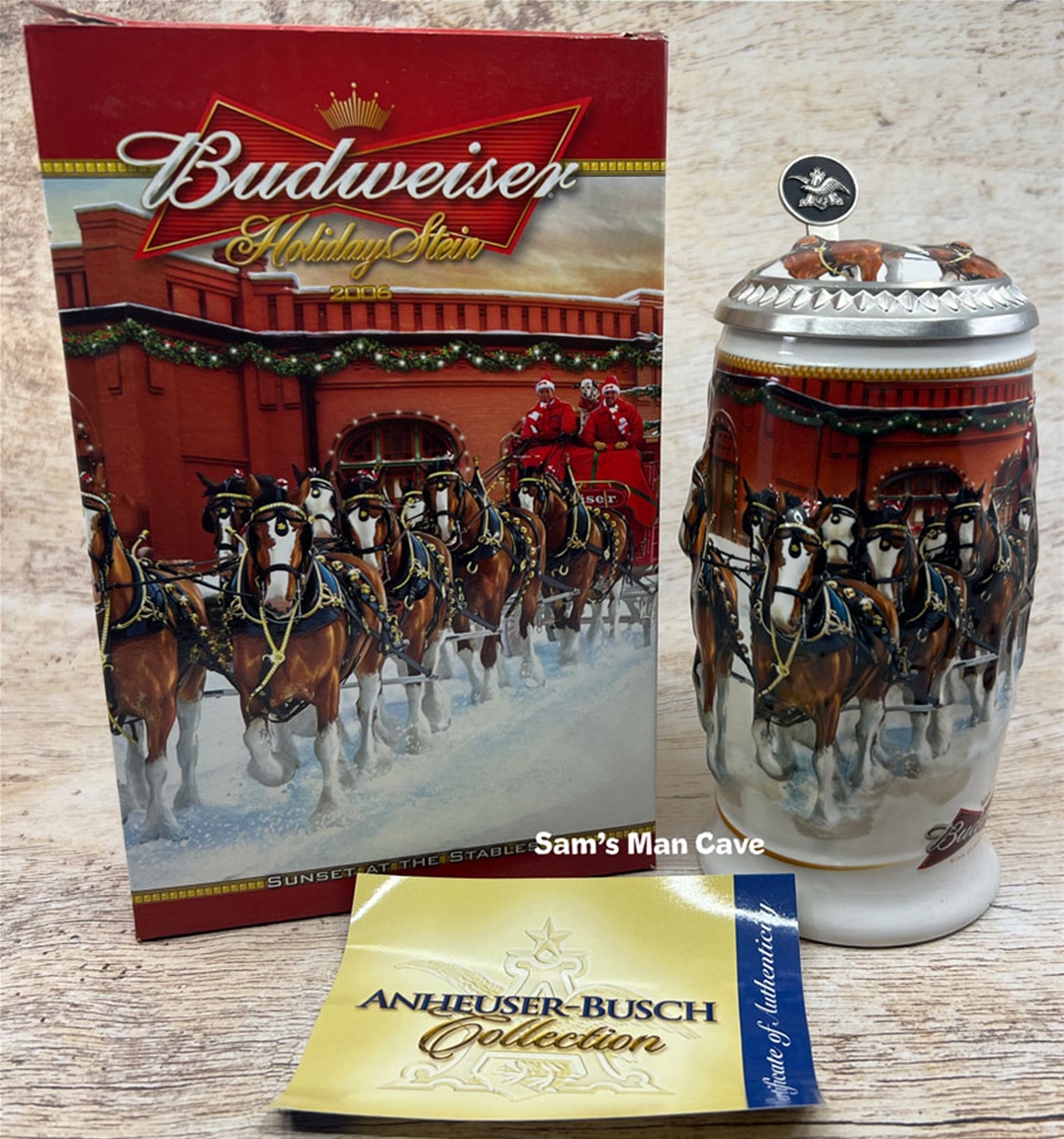 2006 Budweiser Holiday Signature Edition Stein