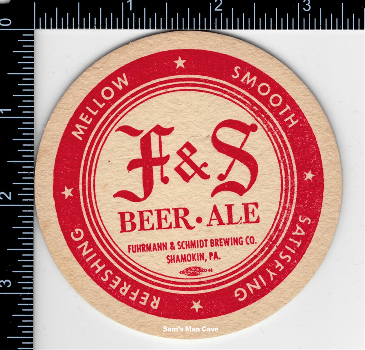 F&S Beer Ale Coaster